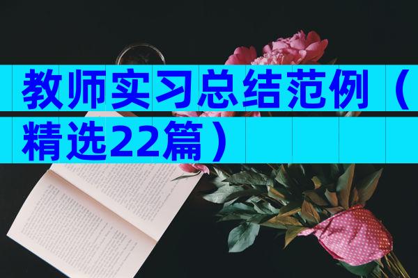 教师实习总结范例（精选22篇）