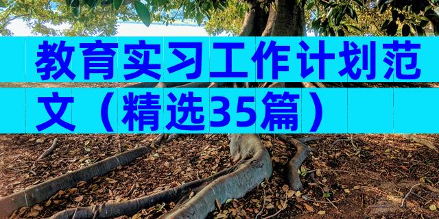 教育实习工作计划范文（精选35篇）