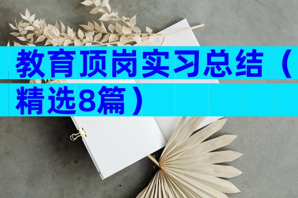 教育顶岗实习总结（精选8篇）