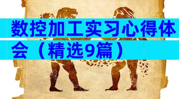 数控加工实习心得体会（精选9篇）