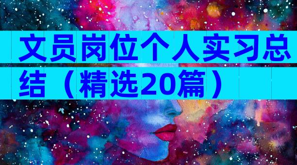 文员岗位个人实习总结（精选20篇）