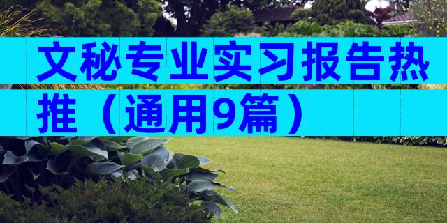 文秘专业实习报告热推（通用9篇）