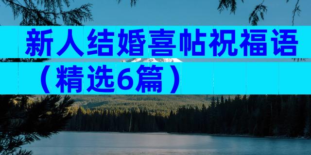 新人结婚喜帖祝福语（精选6篇）