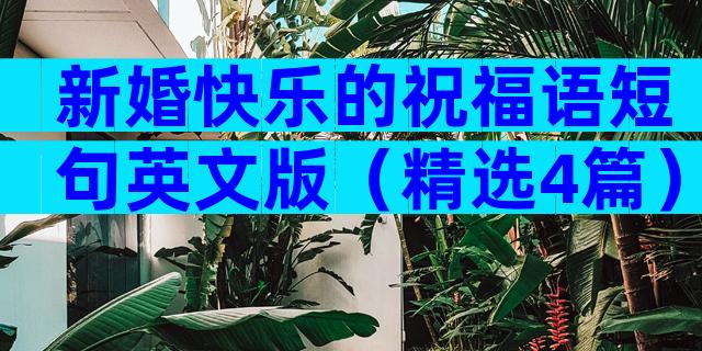 新婚快乐的祝福语短句英文版（精选4篇）