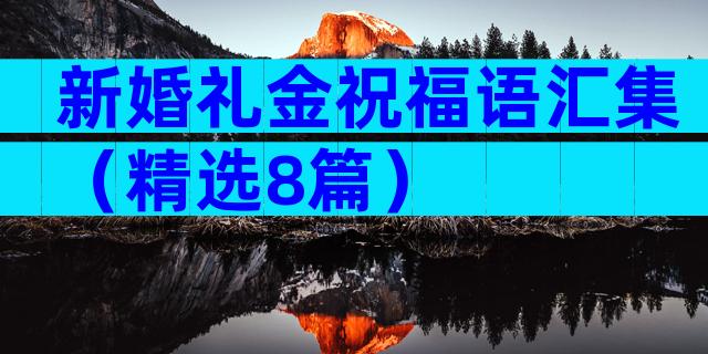 新婚礼金祝福语汇集（精选8篇）