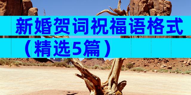 新婚贺词祝福语格式（精选5篇）