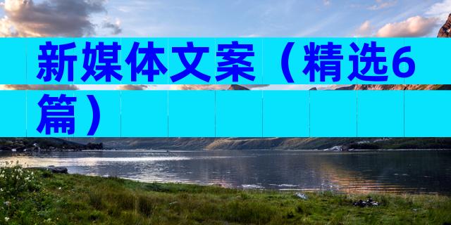 新媒体文案（精选6篇）