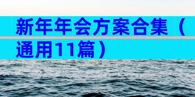 新年年会方案合集（通用11篇）