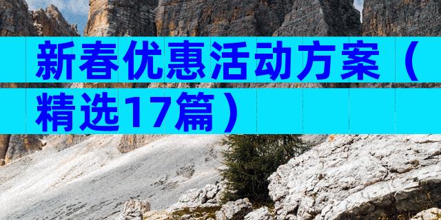 新春优惠活动方案（精选17篇）