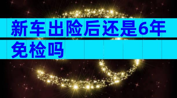 新车出险后还是6年免检吗