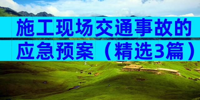 施工现场交通事故的应急预案（精选3篇）