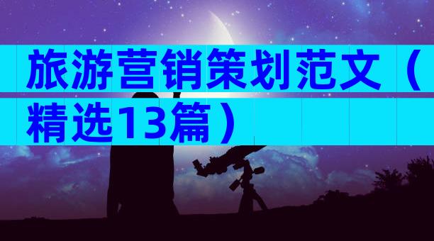 旅游营销策划范文（精选13篇）