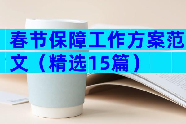 春节保障工作方案范文（精选15篇）