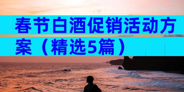 春节白酒促销活动方案（精选5篇）