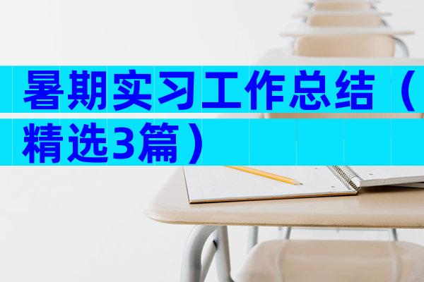 暑期实习工作总结（精选3篇）
