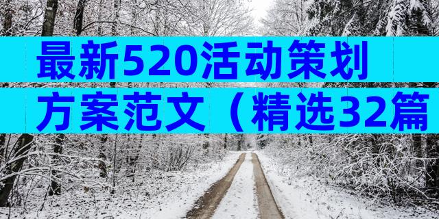 最新520活动策划方案范文（精选32篇）