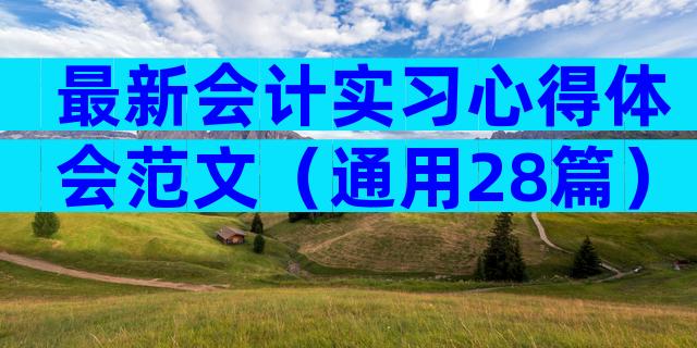 最新会计实习心得体会范文（通用28篇）