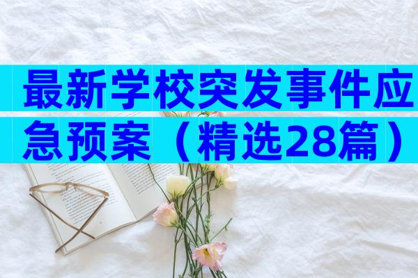 最新学校突发事件应急预案（精选28篇）