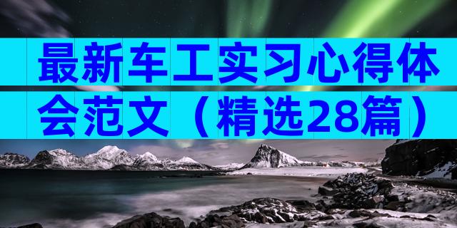 最新车工实习心得体会范文（精选28篇）