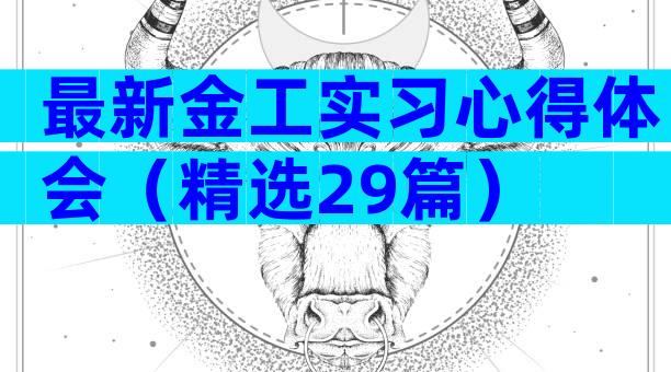 最新金工实习心得体会（精选29篇）