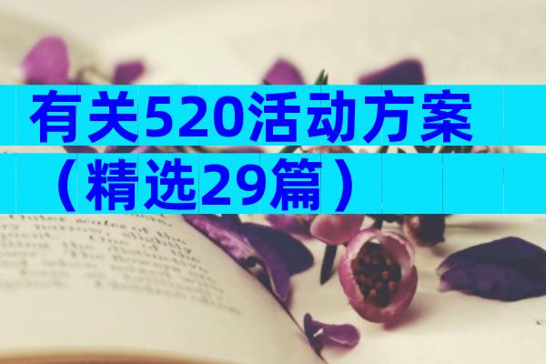有关520活动方案（精选29篇）