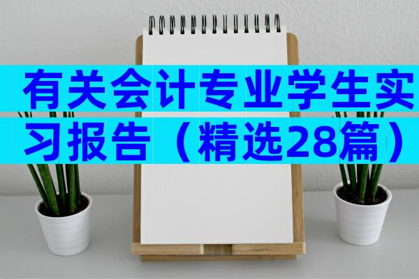 有关会计专业学生实习报告（精选28篇）