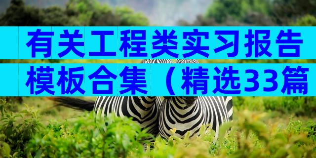 有关工程类实习报告模板合集（精选33篇）