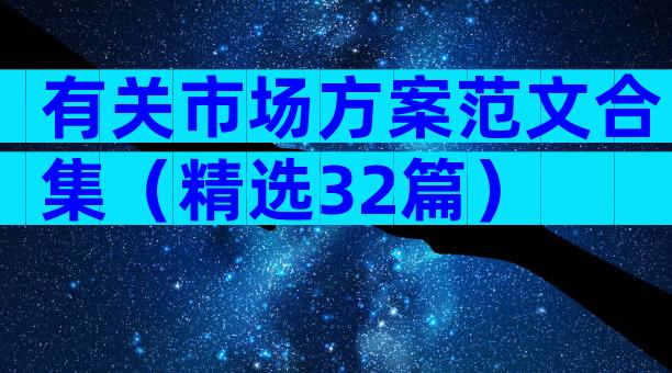 有关市场方案范文合集（精选32篇）