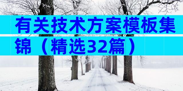 有关技术方案模板集锦（精选32篇）