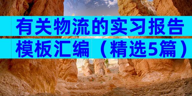 有关物流的实习报告模板汇编（精选5篇）