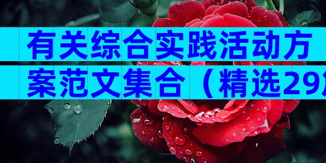 有关综合实践活动方案范文集合（精选29篇）