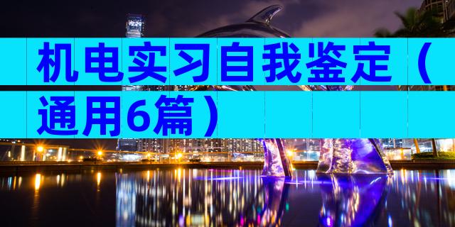 机电实习自我鉴定（通用6篇）