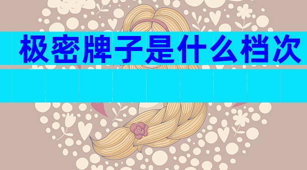 极密牌子是什么档次