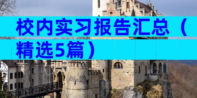 校内实习报告汇总（精选5篇）