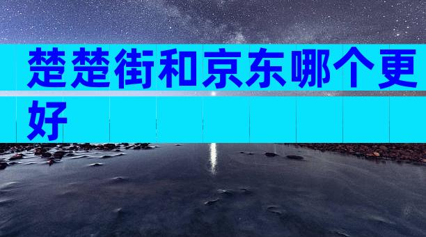 楚楚街和京东哪个更好