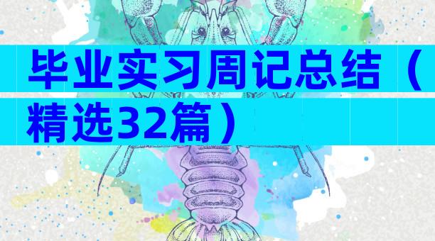 毕业实习周记总结（精选32篇）