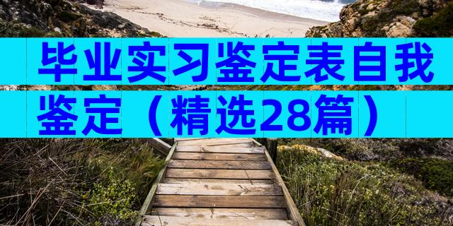 毕业实习鉴定表自我鉴定（精选28篇）