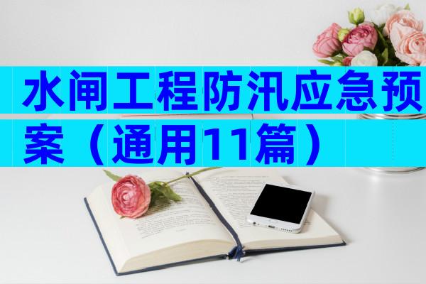水闸工程防汛应急预案（通用11篇）
