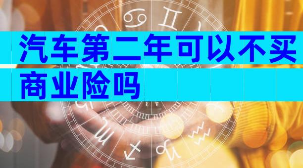 汽车第二年可以不买商业险吗