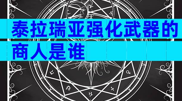 泰拉瑞亚强化武器的商人是谁