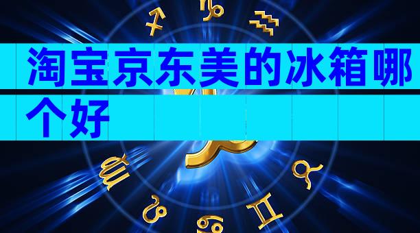 淘宝京东美的冰箱哪个好