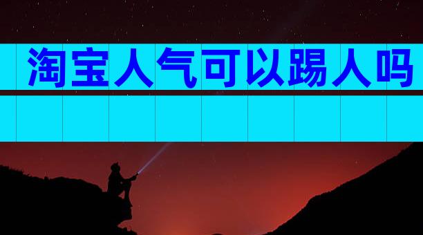 淘宝人气可以踢人吗