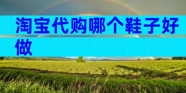 淘宝代购哪个鞋子好做