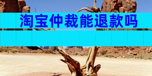 淘宝仲裁能退款吗