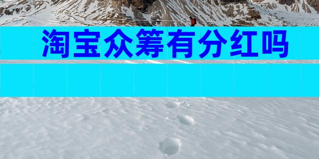 淘宝众筹有分红吗
