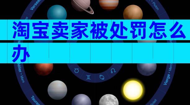 淘宝卖家被处罚怎么办