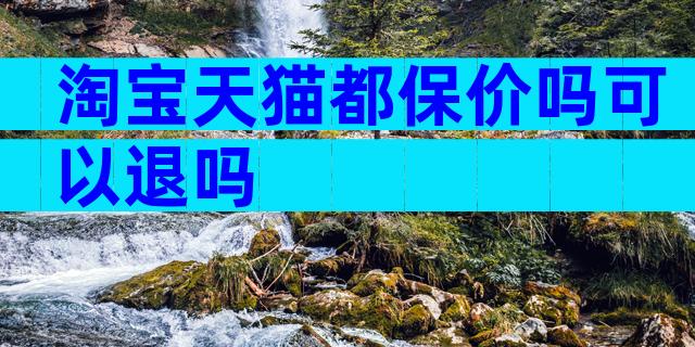 淘宝天猫都保价吗可以退吗