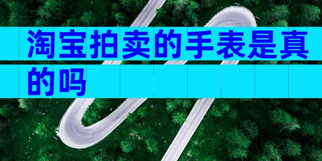 淘宝拍卖的手表是真的吗