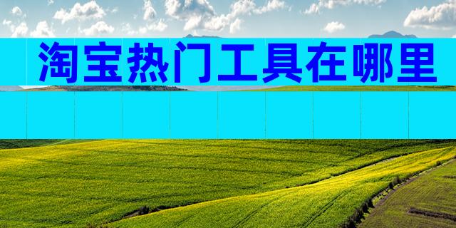 淘宝热门工具在哪里