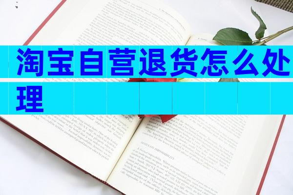淘宝自营退货怎么处理